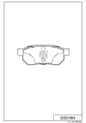 Kit de plaquettes de frein, frein à disque MK Kashiyama D5018H