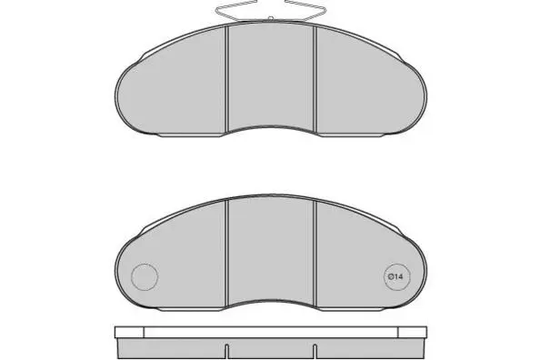 Kit de plaquettes de frein, frein à disque E.T.F. 12-5261