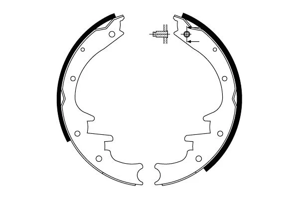 Jeu de mâchoires de frein MINTEX MFR419