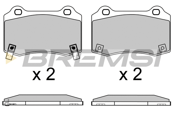 Kit de plaquettes de frein, frein à disque BREMSI BP3649
