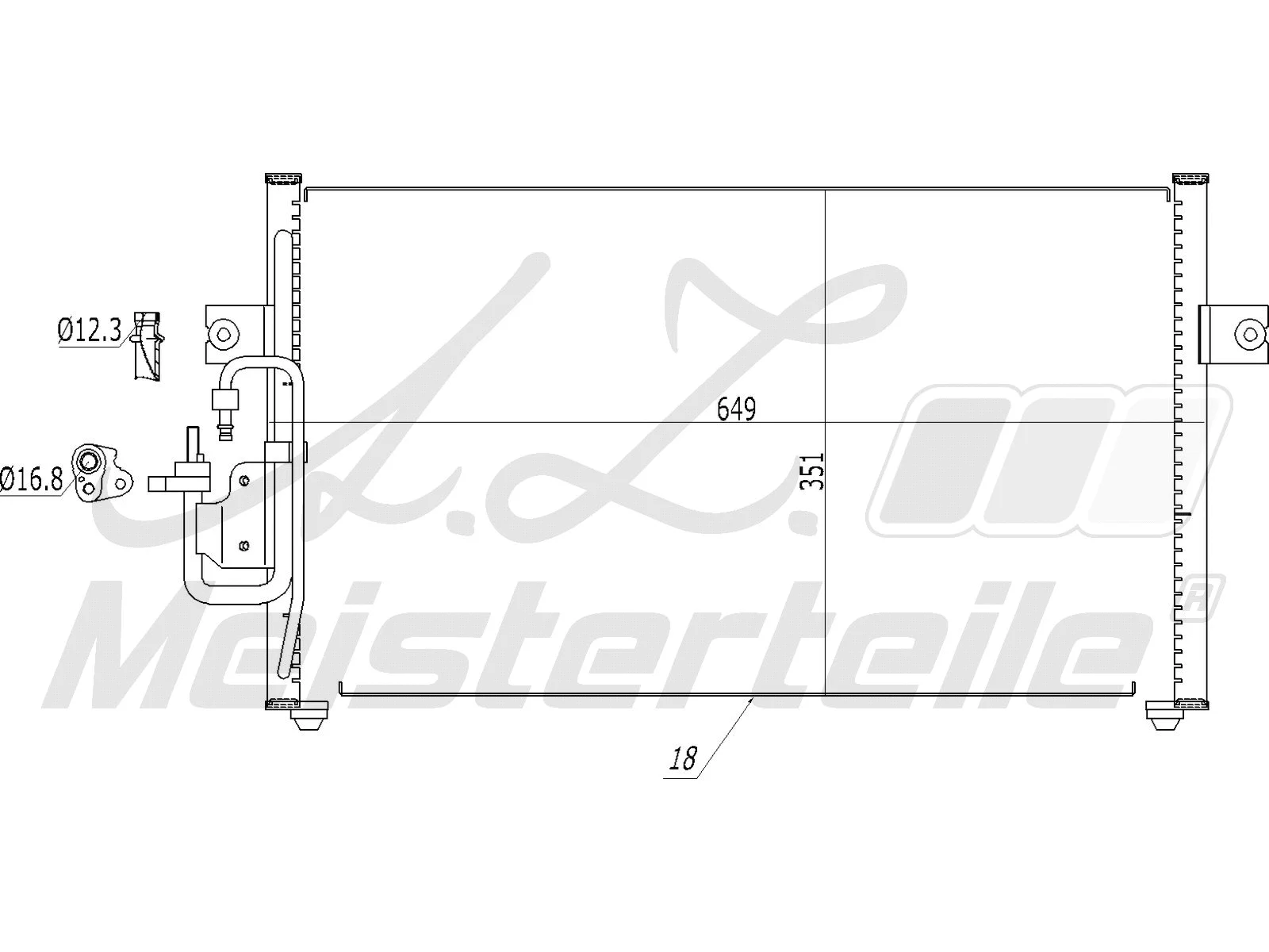 Condenseur, climatisation A.Z. Meisterteile AZMT-45-030-1328