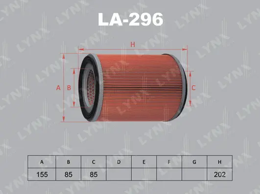 Filtre à air LYNXAUTO LA-296