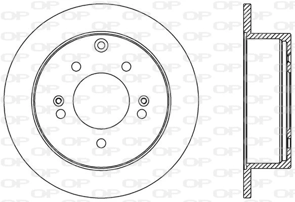 Disque de frein OPEN PARTS BDA2570.10