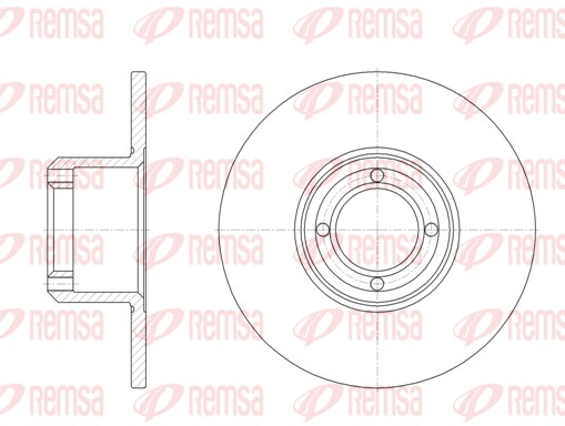 Disque de frein REMSA 6008.00
