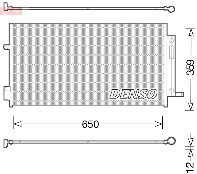 Condenseur, climatisation DENSO DCN06016