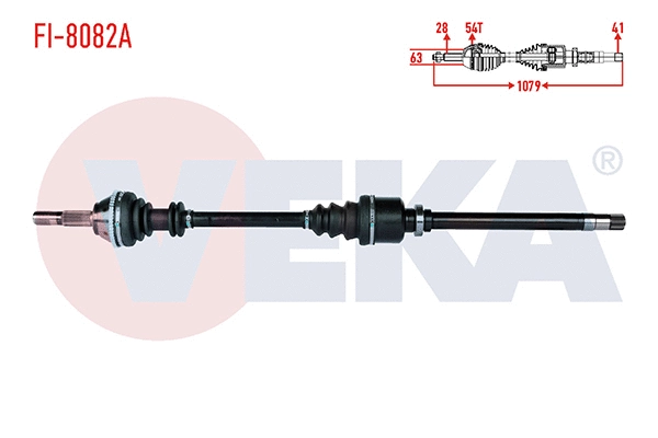 Arbre de transmission VEKA FI-8082A