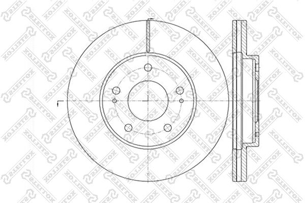 Disque de frein STELLOX 6020-3034V-SX