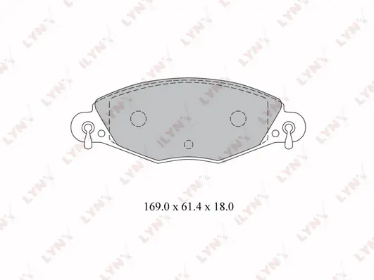 Kit de plaquettes de frein, frein à disque LYNXAUTO BD-2209