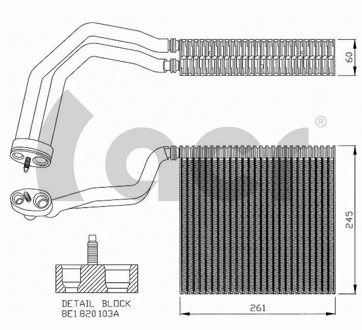 Évaporateur climatisation ACR 310169
