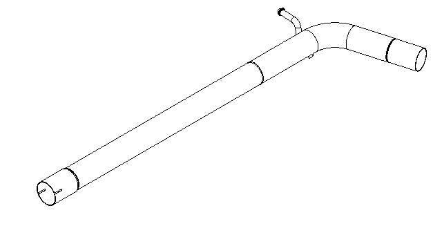 Tuyau d'échappement Vellerand 15721