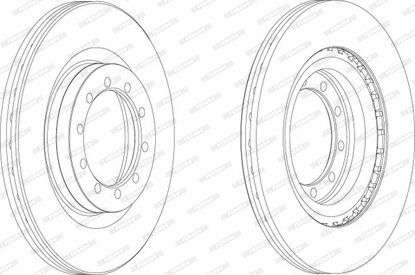 Disque de frein FERODO FCR183A