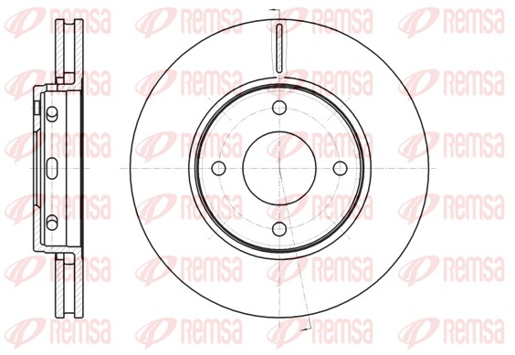 Disque de frein REMSA 61097.10