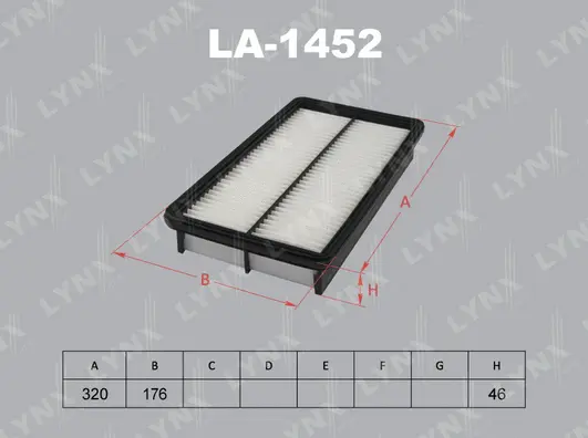 Filtre à air LYNXAUTO LA-1452