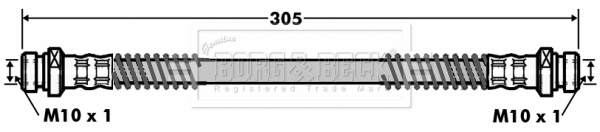 Flexible de frein BORG & BECK BBH7006