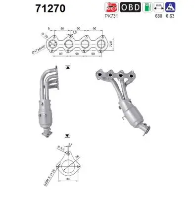Catalyseur AS 71270
