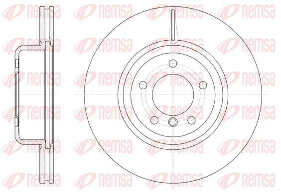 Disque de frein REMSA 61544.10