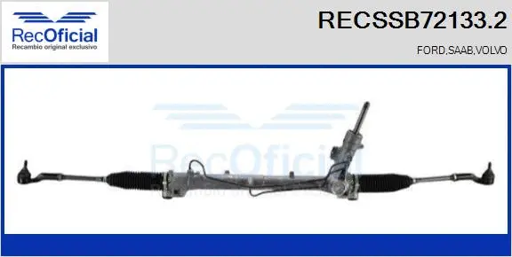 Crémaillère de direction RECOFICIAL RECSSB72133.2