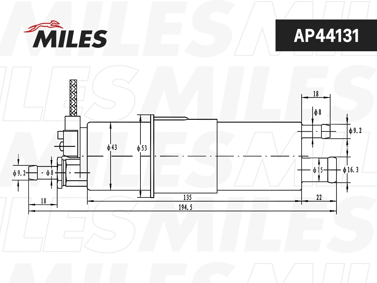 Pompe à carburant MILES AP44131