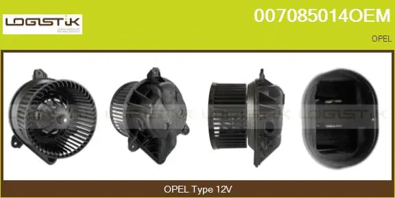 Pulseur d'air habitacle LGK 007085014OEM