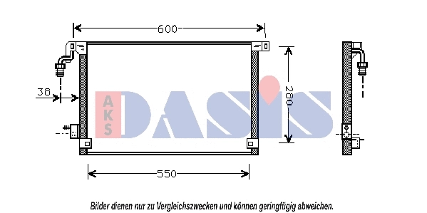 Condenseur, climatisation AKS DASIS 062003N