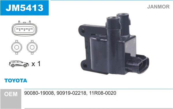 Bobine d'allumage JANMOR JM5413