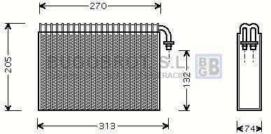 Évaporateur climatisation BUGOBROT 70-ALV021