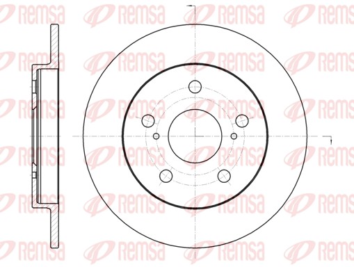 Disque de frein REMSA 61074.00
