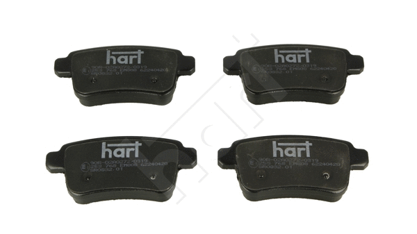 Kit de plaquettes de frein, frein à disque HART 253 768