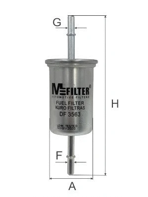 Filtre à carburant MFILTER DF 3563