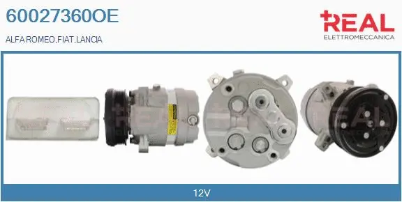 Compresseur, climatisation REAL 60027360OE