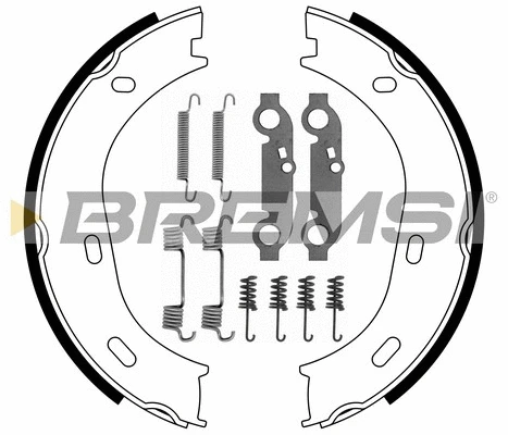Jeu de mâchoires de frein, frein de stationnement BREMSI GF0301-1
