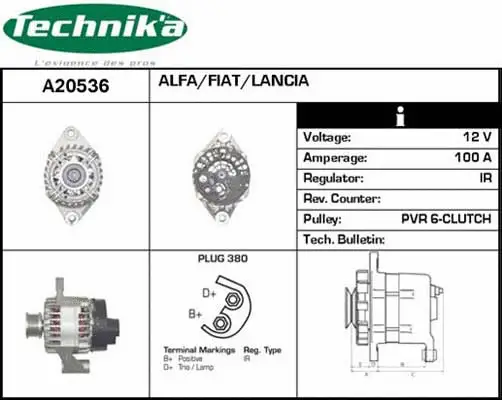 Alternateur Technika A20536