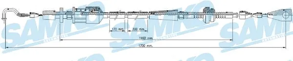 Câble d'accélération SAMKO C0013A