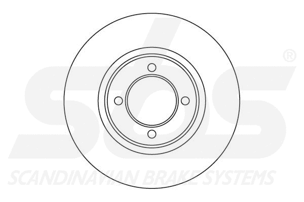 Disque de frein sbs 1815204518