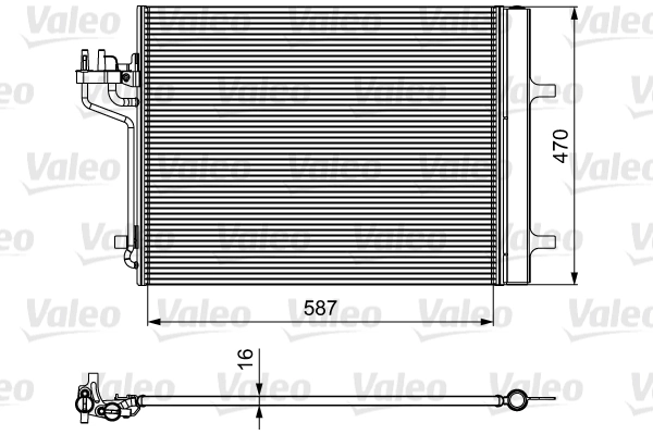 Condenseur, climatisation VALEO 814021