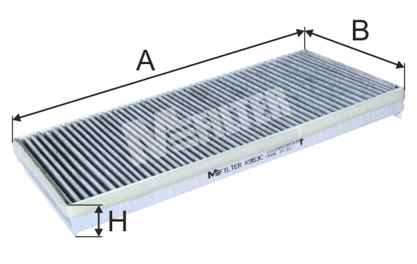 Filtre, air de l'habitacle MFILTER K 953C