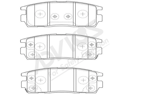 Kit de plaquettes de frein, frein à disque ADVICS-SEA L2N009Y