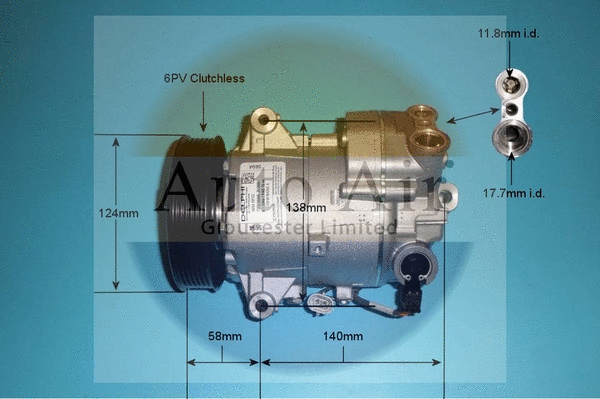 Compresseur, climatisation AUTO AIR GLOUCESTER 14-9742