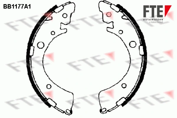 Jeu de mâchoires de frein FTE 9100040