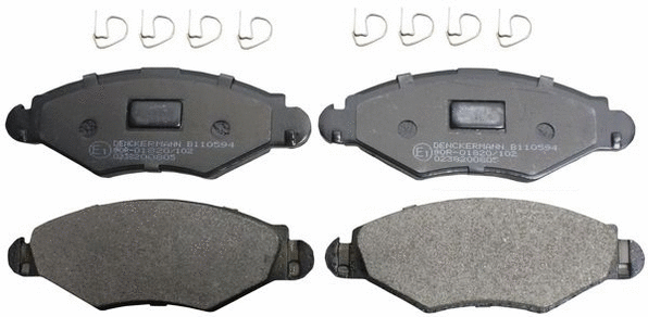 Kit de plaquettes de frein, frein à disque DENCKERMANN B110594