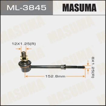 Entretoise/tige, stabilisateur MASUMA ML-3845