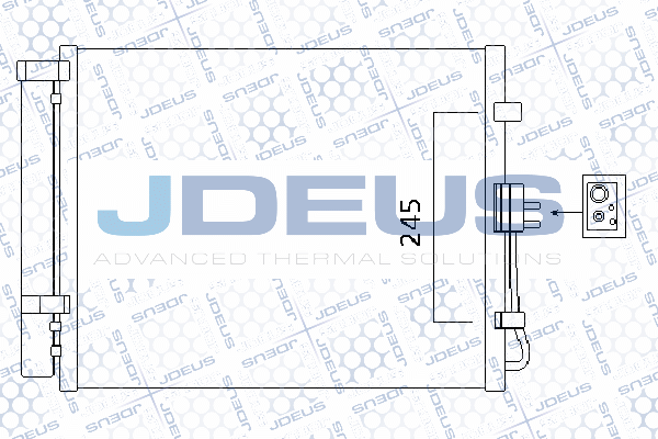 Condenseur, climatisation JDEUS M-7650150