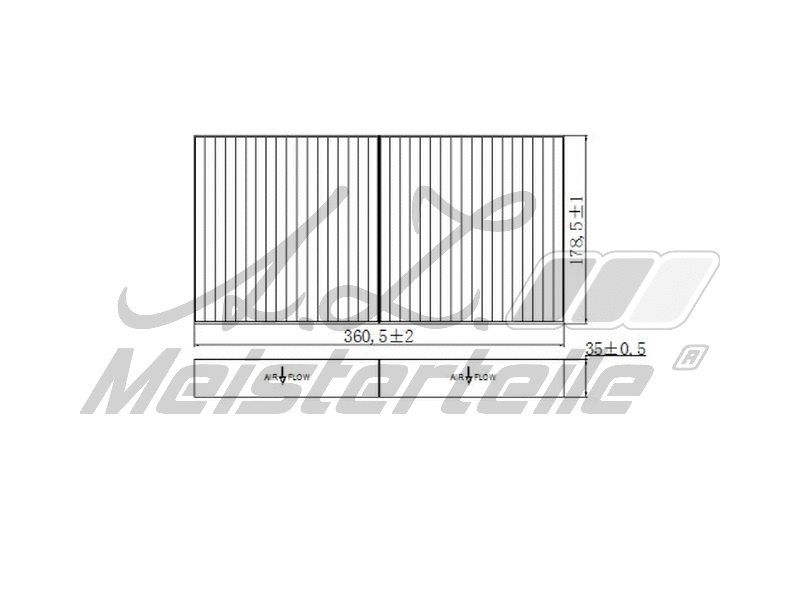 Filtre, air de l'habitacle A.Z. Meisterteile AZMT-41-010-1751
