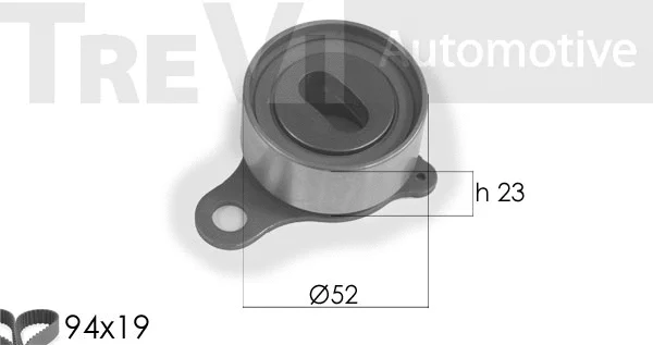 Kit de courroie crantée TREVI AUTOMOTIVE KD1136