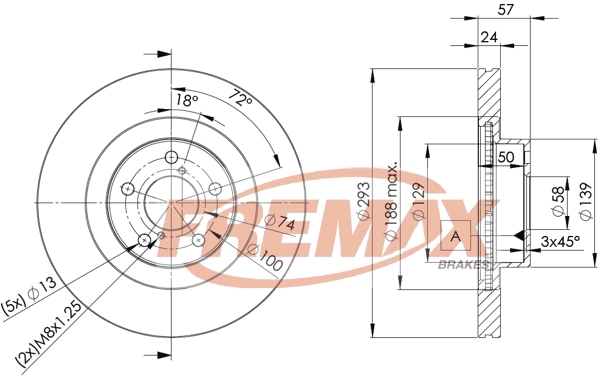 Disque de frein FREMAX BD-4702