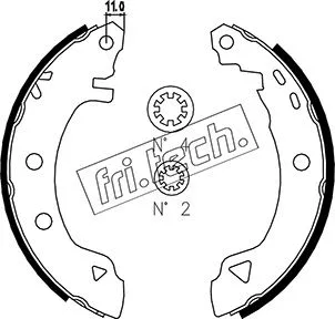 Jeu de mâchoires de frein fri.tech. 1088.218