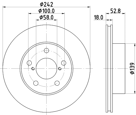 Disque de frein PAGID 50818