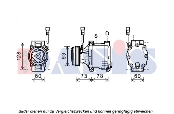Compresseur, climatisation AKS DASIS 851979N