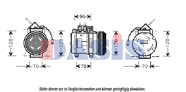 Compresseur, climatisation AKS DASIS 851412N