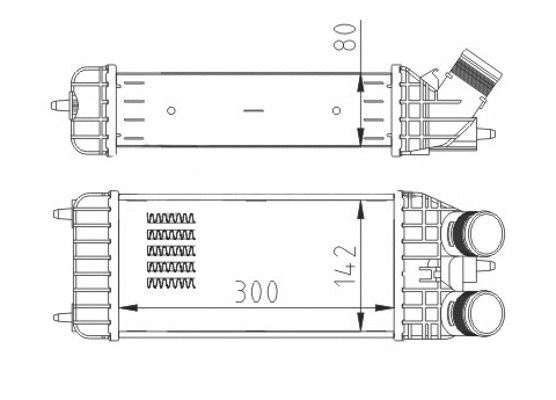 Refroidisseur d'air de suralimentation HART 614 080